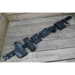 Koppel Security schwarz 12-teilig PP-Einlage Pistolenholster Wachschutz Gürtel 