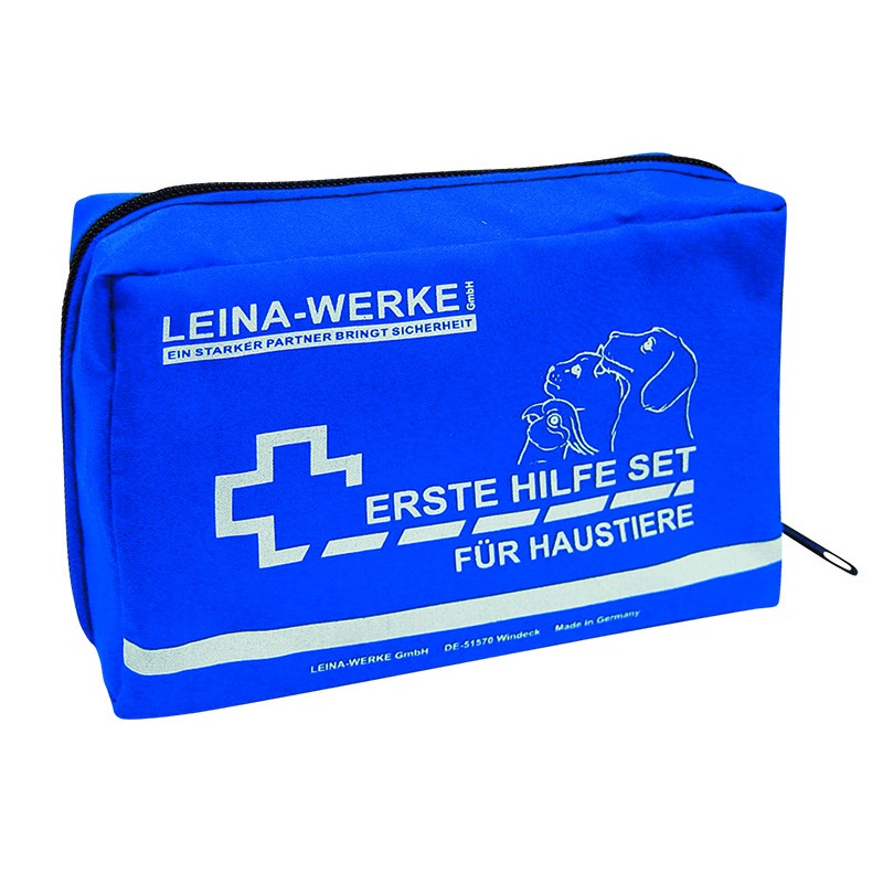 LEINA Erste-Hilfe-Set für Haustiere, 24-teilig, blau