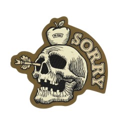 Patch SORRY coyote Totenkopf