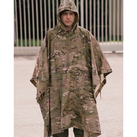 MEHRWEG Verpackung OneTigris militärischer Regenponcho Shelter Multifunktionale Poncho Taktische Regenmantel Outdoor Regencape 