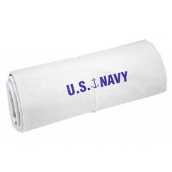 Wolldecke Typ US Navy weiß-blau neu