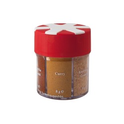 Gewürzstreuer Mini 4 in 1 Pfeffer Salz Curry Paprika