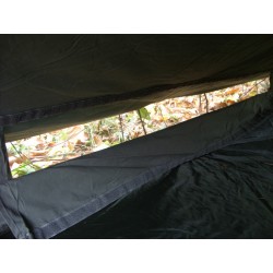 Fr französisches Zweimannzelt 2 Personen Zelt oliv mit Überdach