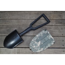 US Klappspaten Spaten Gerber E-Tool mit Spatentasche at-digital ACU Molle shovel NEU